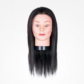 MANIQUI GIRL BLACK 45cm 17.7" NEGRO BIFULL CABELLO 100% HUMANO